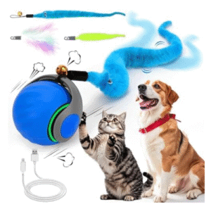 Mity Rain Motion-Activated Rolling Cat Toy – Self-Moving Ball with Cover, Obstacle Avoidance & Enrichment for Indoor Cats