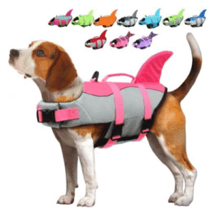 EMUST Dog Life Jacket – Ripstop Swimsuit with Rescue Handle (XS, Pink)