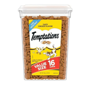 TEMPTATIONS Classic Crunchy and Soft Cat Treats Tasty Chicken Flavor, 16 Ounce (Pack of 1)  Pet SuppliesRufus AIRufus AI