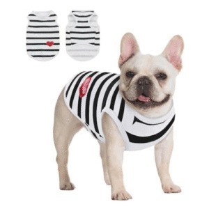 Soft Breathable Dog Shirt – Queenmore Lightweight Pet T-Shirt for Small Dogs & Cats