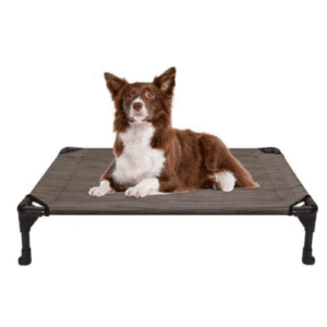 Veehoo Cooling Elevated Dog Bed – Medium, Portable Raised Pet Cot with Breathable Mesh & No-Slip Feet