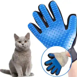 Grooming Deshedding Brush Gloves – Pet Comb for Dogs & Cats, Hair Removal & Massage Tool