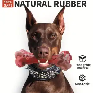 Durable Dog Chew Toys – Tough, Non-Toxic Natural Rubber for Aggressive Chewers & Dental Health