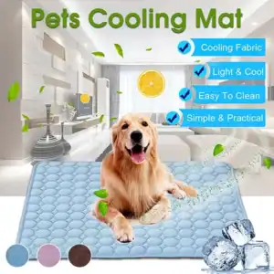 Cooling Dog Mat – Breathable Summer Pad for Pets, Washable & Portable