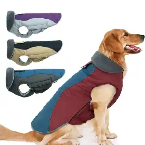 Reflective Winter Dog Jacket – Waterproof & Windproof Coat for Cold Weather