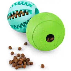 Interactive Treat Dispensing Dog Toy – Durable Puppy Chew Ball for Teething, IQ Training & Slow Feeding