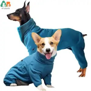 ATUBAN Fleece Dog Winter Coat – Warm Windproof Pullover Jacket