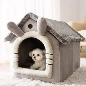 Folding Pet House – Cozy Indoor Kennel for Small & Medium Dogs and Cats