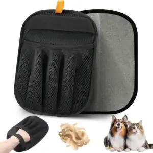 Five-Finger Electrostatic Pet Hair Removal Gloves – Upgraded for Cats & Dogs, Reusable Grooming Tool