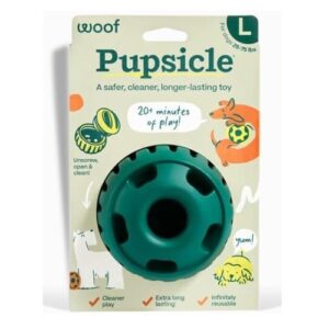 WOOF Pupsicle – Long-Lasting Treat Toy for Medium & Large Dogs (25–75 lbs)