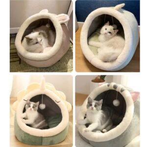 Washable Pet Lounger Cushions – Soft Winter Beds for Cats & Small Dogs, Cozy Tents & Kennels